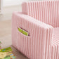 Convertible Sofa 2-In-1 Flip Open Kids Sleeper Chair （Pink）