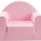 Kids Sofa Couch, Toddler Armrest Chair, 2-in-1 Convertible Baby Sofa Chair for Boys and Girls (Pink)